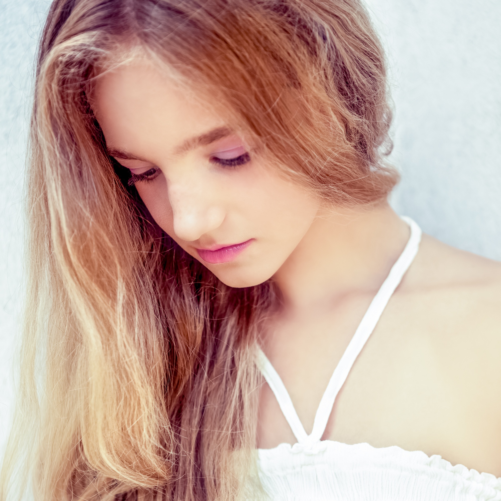 portrait of a beautiful teen girl